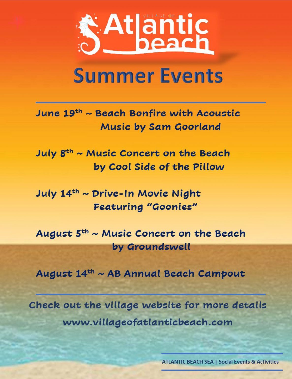 Summer Events Village of Atlantic Beach